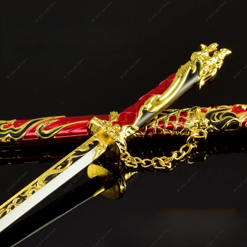 29CM Naraka: Bladepoint All-metal Handicraft Ornaments When Spring's Peak Turns To Dusk and Dawn Game Peripheral Model Gift Toy