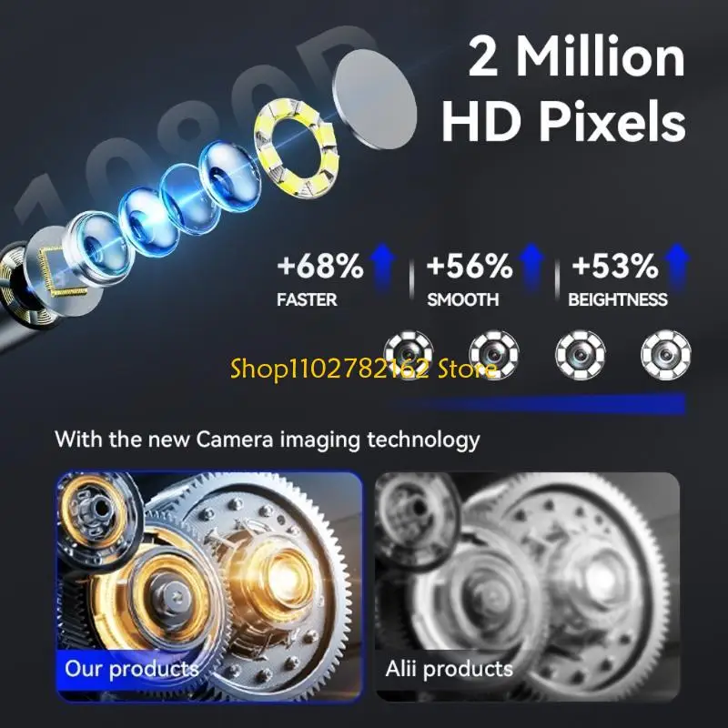 

547B Portable Two Way Endoscope Camera with High Definition Imaging Waterproof Inspection for Home DIY & Professional Use
