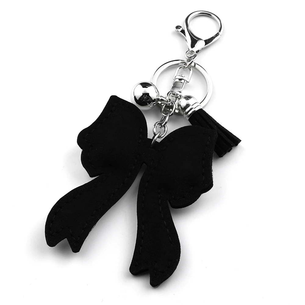 Süßer, cooler Schlüsselanhänger mit Schleife für Damen und Mädchen, voller Kristallquasten, eleganter Taschenanhänger, Schlüsselring, Schmuckzubehör – Detail 8
