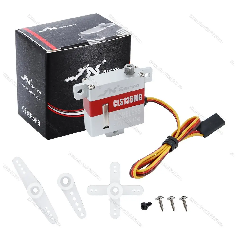 

Цифровой сервопривод JX CLS135MG 13 кг с тонким металлическим редуктором 10 мм для моделей самолетов, FPV-дронов и вертолетов