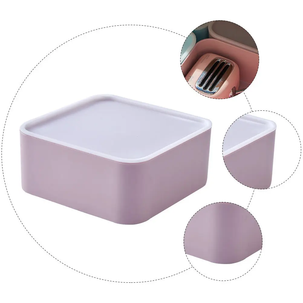 

3Pcs Desktop Storage Box Plastic Mini Organizer Jewelry Sundries Container Simple Lid Storage Box Desktop Container