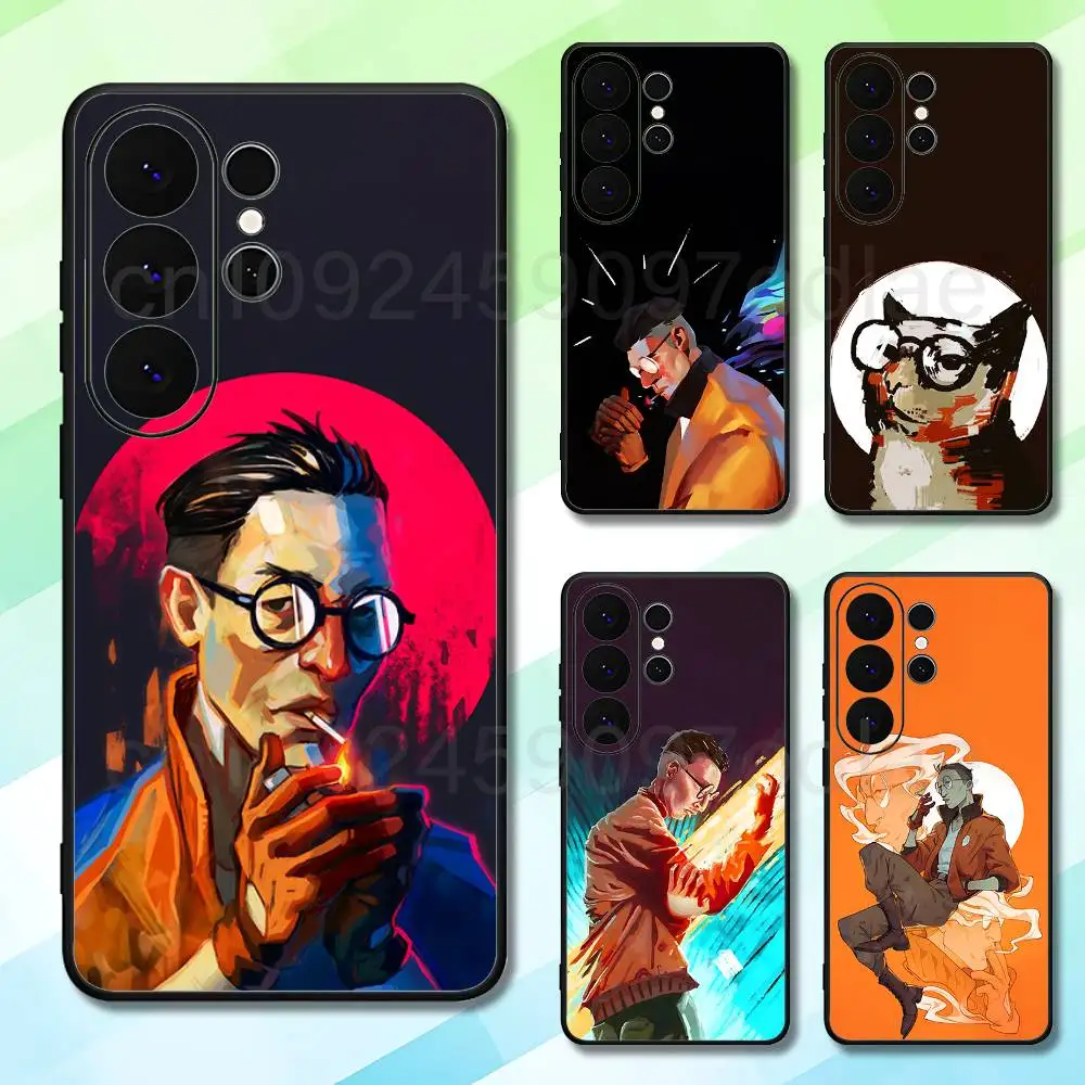 Game Kim Kitsuragi D-Disco E-Elysium Phone Case For Samsung S22 S20 S25 S23 S26 S24 S21 Lite 5G Ultra Plus Black Cover