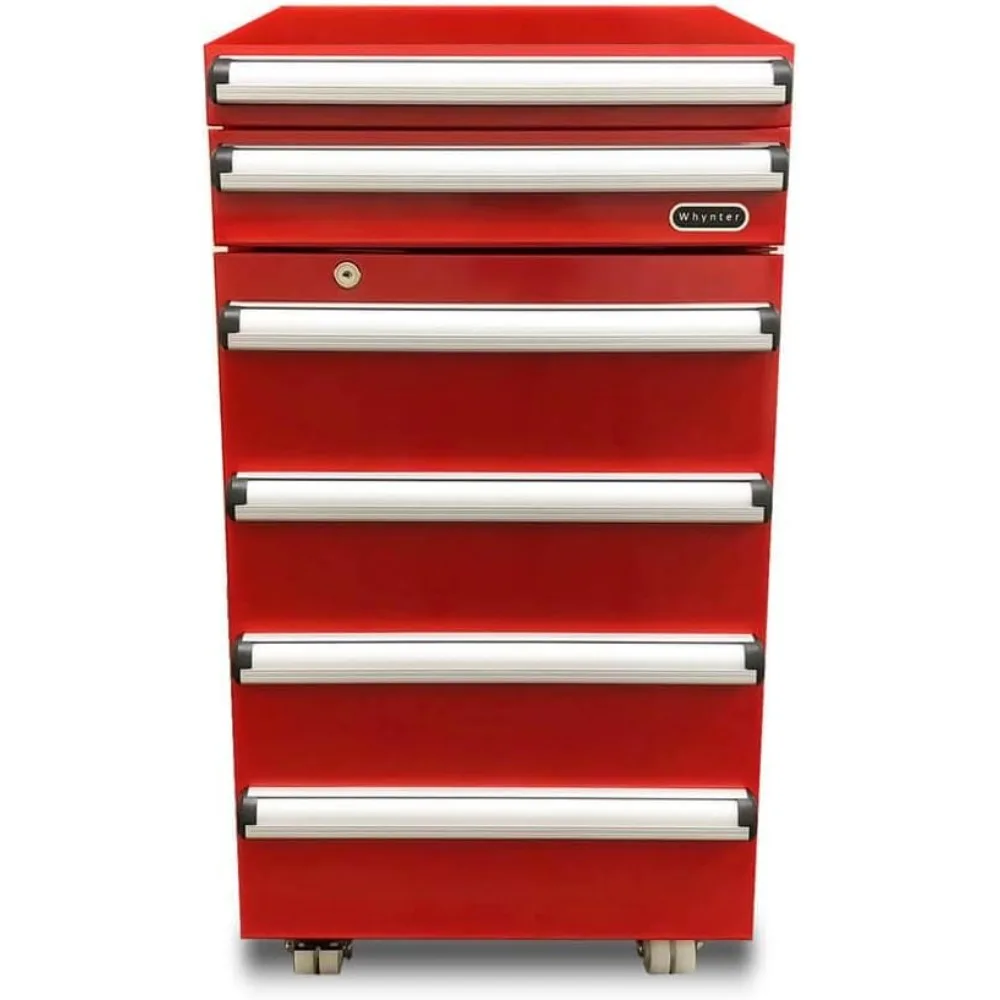 1.8 cu. ft. Portable Tool Box Refrigerator with 2 Drawers and Lock, One Size, Powder Coated Red，Automatic