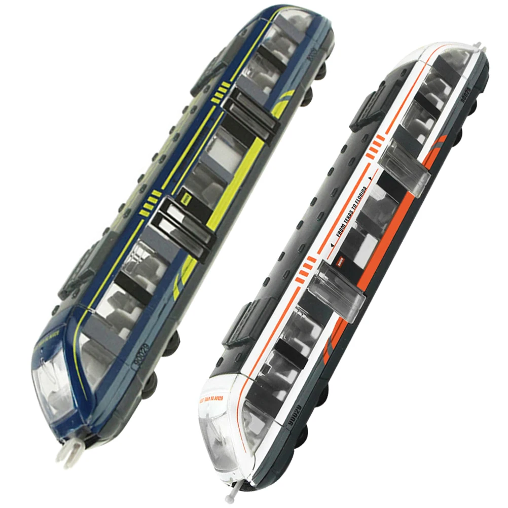 

2pcs Kids Electric Train Alloy Realistic Simulation Train Set For Toddlers 1-3 4-8 Years Bright Color Educational Gift For