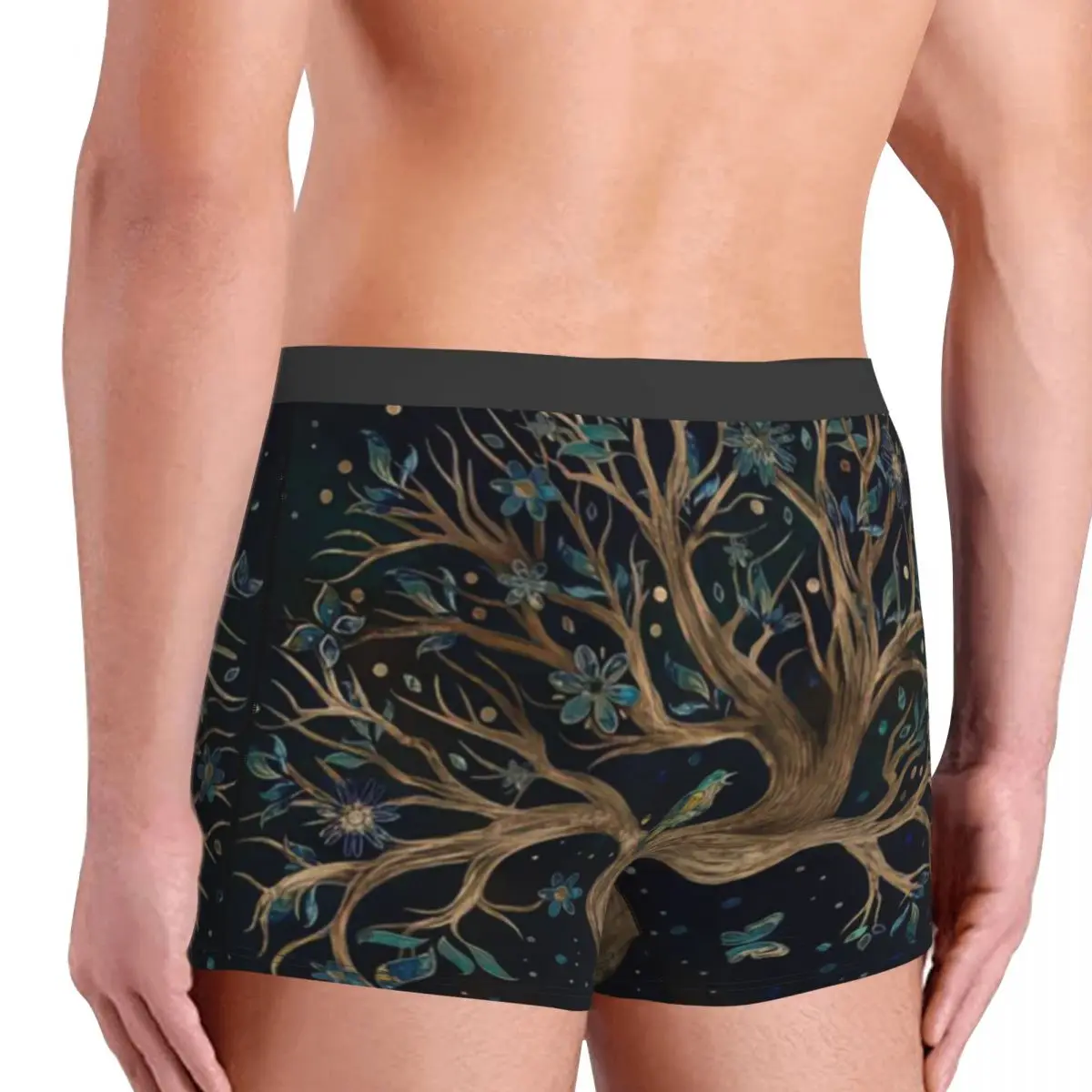 The Tree Of Life-Calzoncillos de algodón para hombre, ropa interior, pantalones cortos ventilados