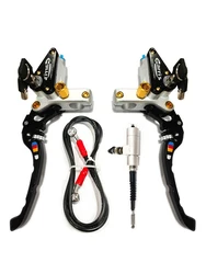 Universal Cnc Handlebar Motorcycle Hydraulic Brake Clutch Lever Pump 22mm With Security Lock