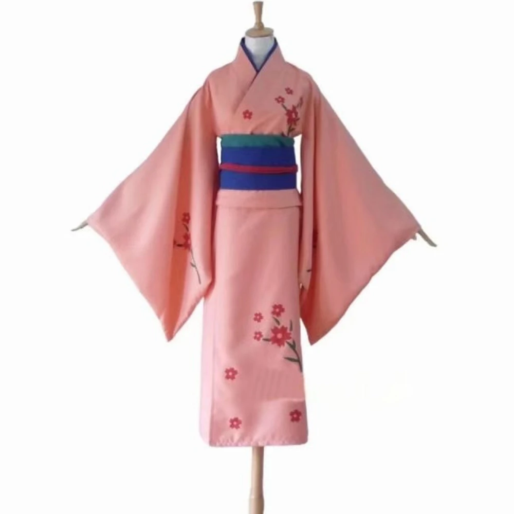 Unisex Anime Cos Shimura Tae Cosplay Costume Kimono Halloween Custom Size