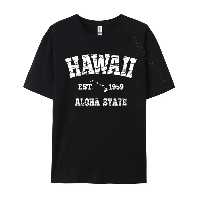 Hawaiian Aloha State Vintage Hawaiian Islands Summer 2024 Newest Group Tshirts Cotton Fabric Mens Tops & Tees Casual Top T-Shirt