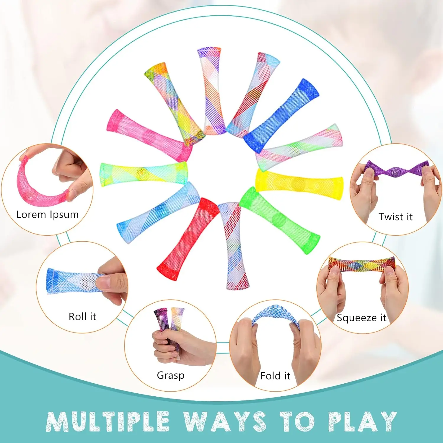 20-200PCS Vinger Fidgets Marmeren Mesh Fidgets Speelgoed Zintuiglijke Stress Verlichten Speelgoed Stille Rustige Fidget Blokken voor Volwassenen Schoolklas