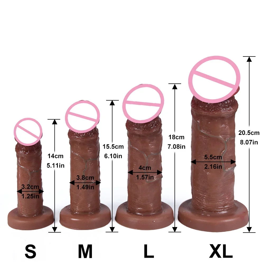 Realistic Dildo Silicone Soft Huge Adults Sex Toy for Women Suction Cup Big Dick Anal Plug Vaginal Small Penis Masturbators Gift