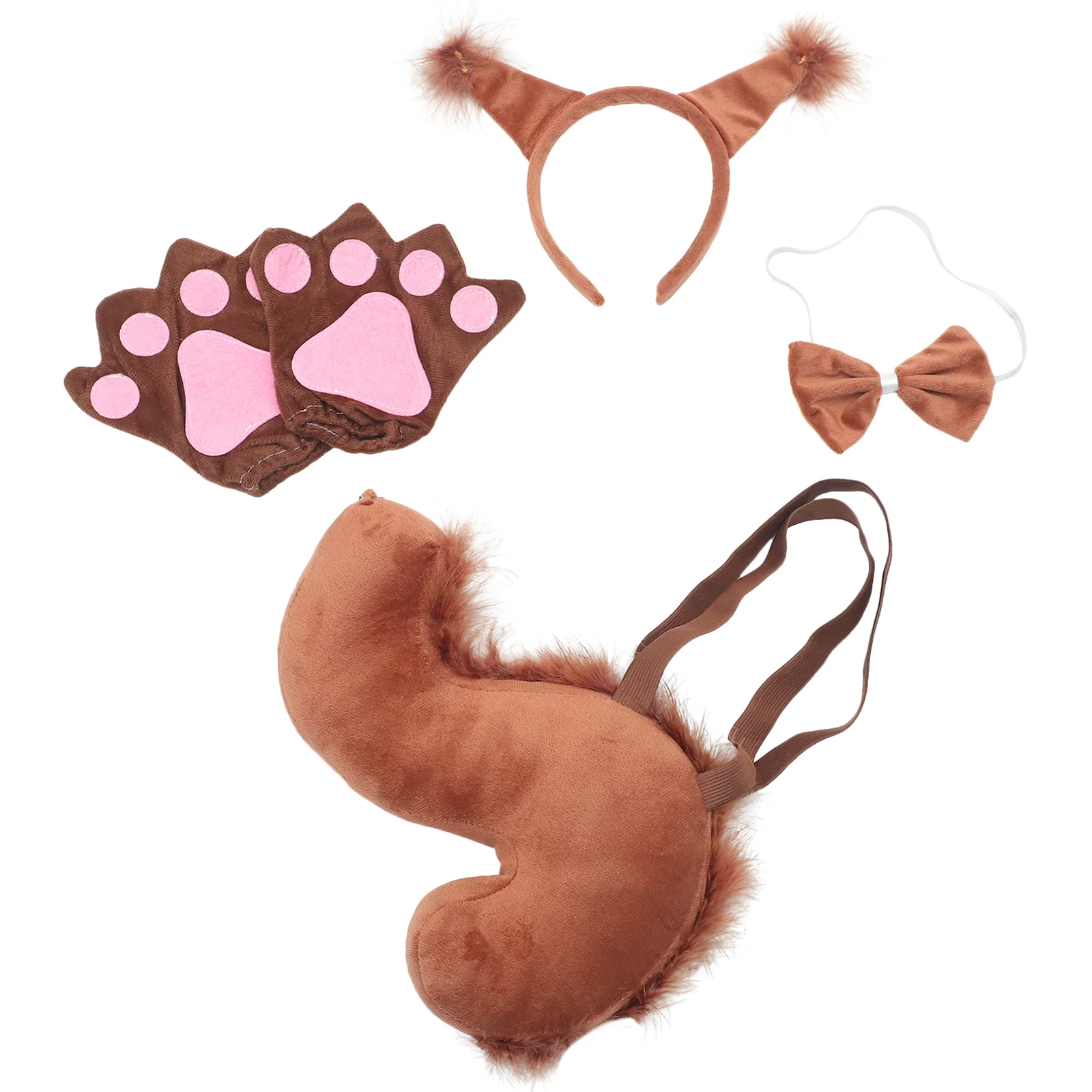 

Squirrel Headband Cosplay Supplies Animal Ear for Children Clothing Headdress Costume