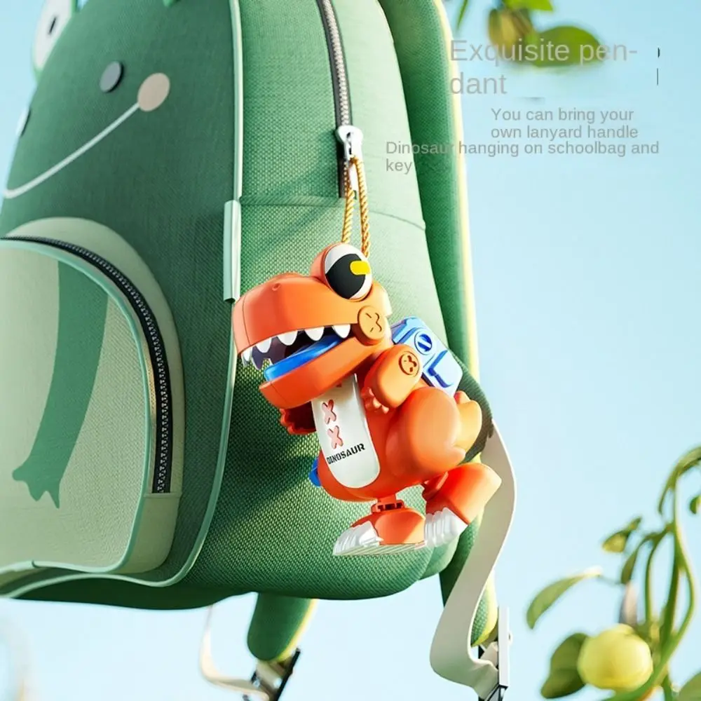 New Simulation Dinosaur Wind-Up Toy Puzzle Toys Keychain Walking Toy Clockwork Dinosaur Pendant