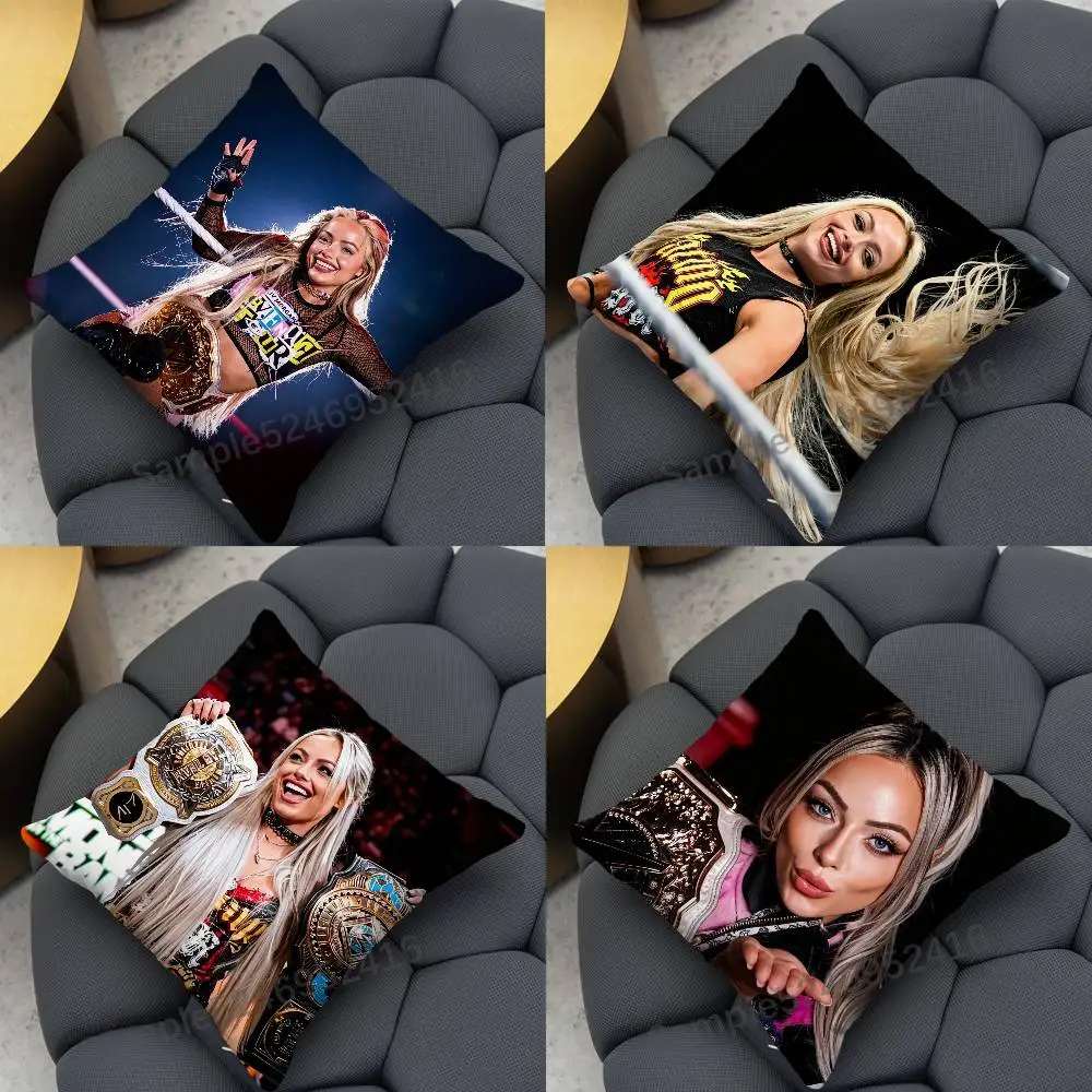 L-Liv Morgan Pillow Case Cover Square for Decorative Cushion Bed Couch Sofa Classic Style Machine Washable