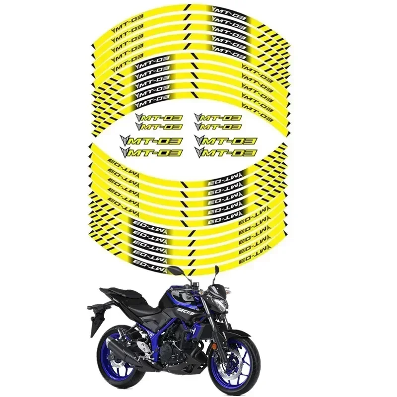 

Для YAMAHA MT-03 MT 03 MT03 Moto Parts Contour Wheel Decoration Decal Sticker - 3