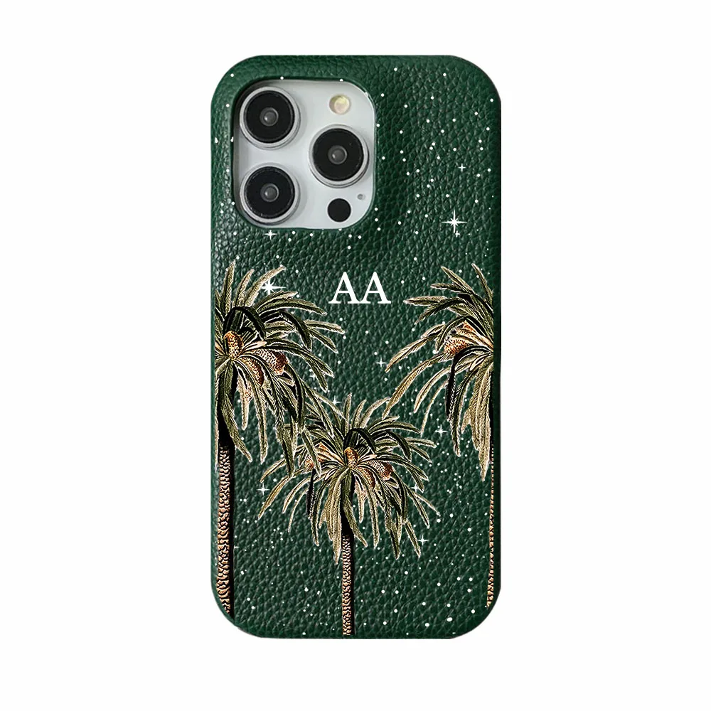 Personalisieren Sie die Anfangsbuchstaben aus weichem PU-Leder für iPhone 14 13 15 17 Pro Xs Max 12 Mini 11 XR 16 Plus Luxushüllen
