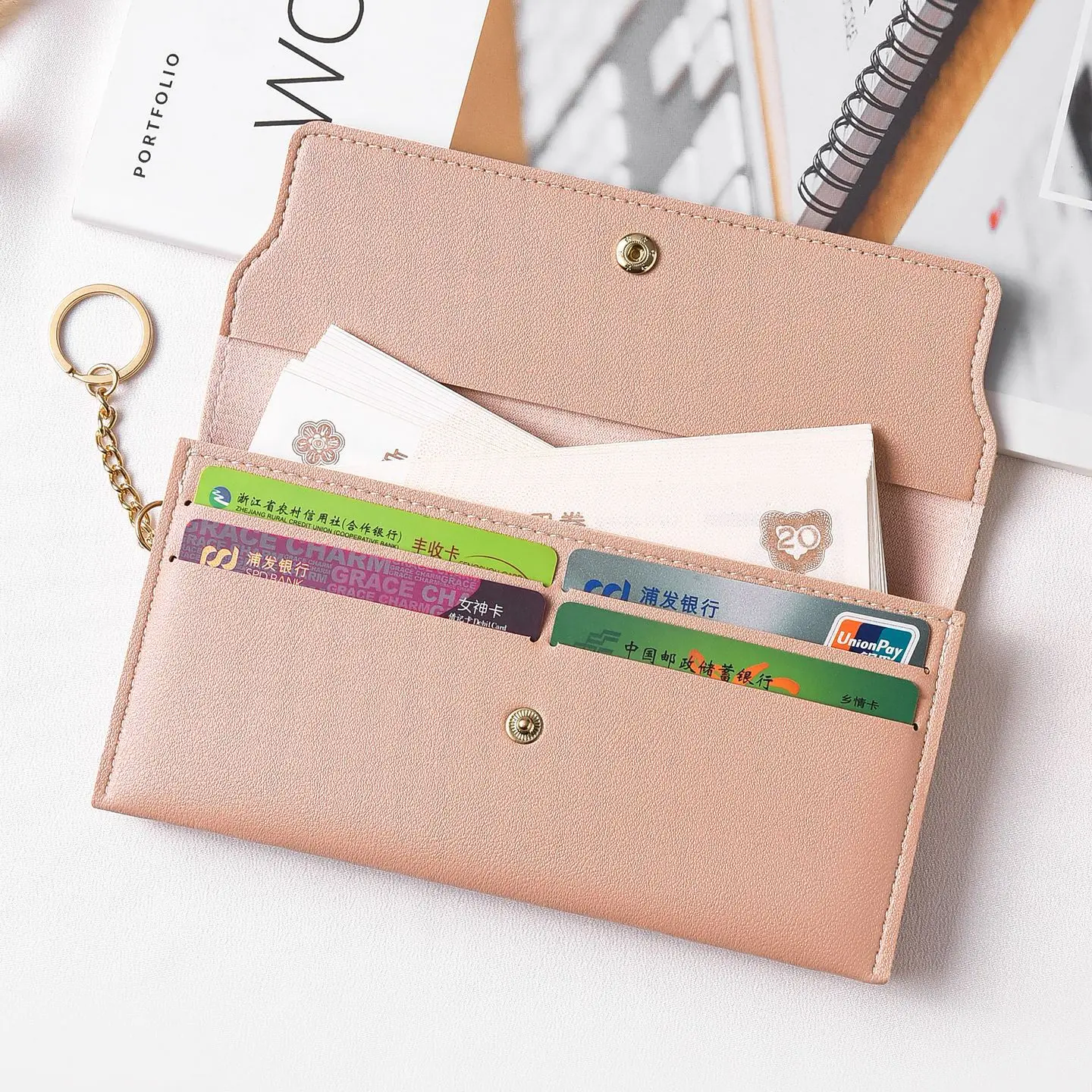 Women Long Wallet Purse Niche Design Clutch Bag New Arrival Fashion Elegant High‑Grade Sense Ladies Handbag in Stock