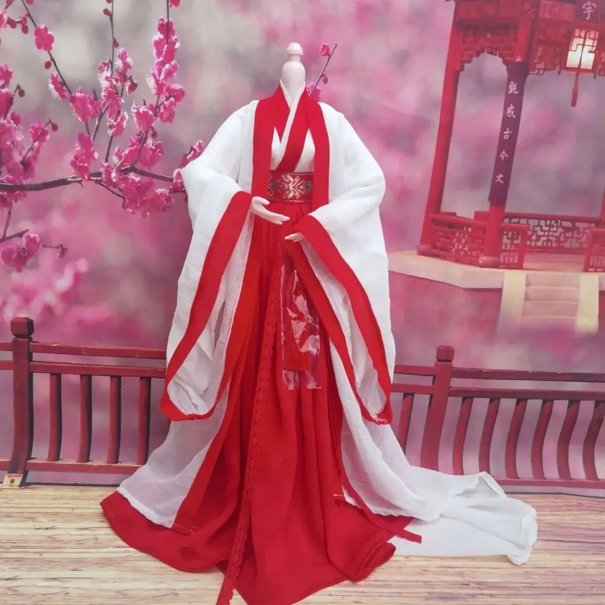 

1/3 Doll's Clothes Suit Hanfu Ancient Costume for 60cm Bjd Doll Dress Up Princess Girl Toys Play House Doll Accessories, No Doll