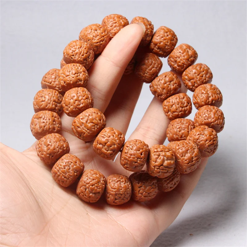 Jewellery bracelet femme pulsera hombre Old Plant Nut Wooden Rosary kralen armband aesthetic accessories  personnalisé charm