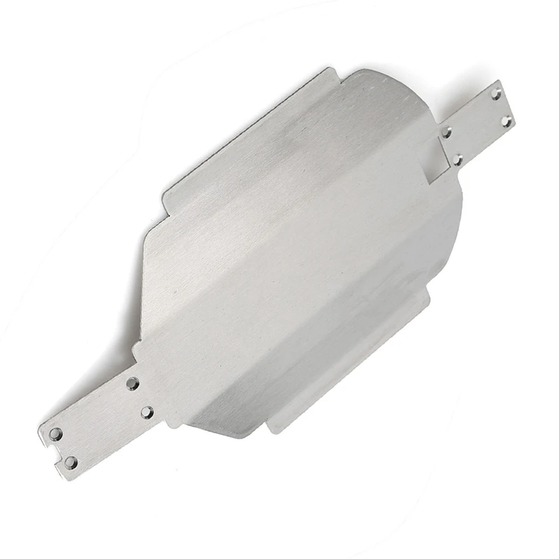 Pelindung transmisi baja tahan karat Chassis pelindung untuk MJX 16207 16208 16209 16210 H16 1/16 Aksesori Upgrade mobil RC