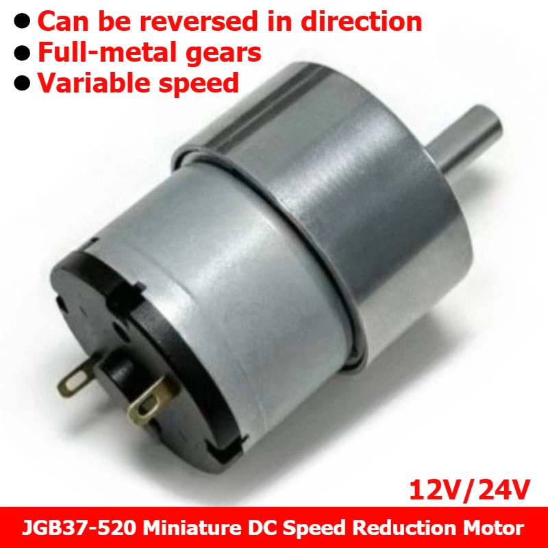 JGB37-520 Miniature Reduction Motor, Gear Reduction Motor, Small-Sized Reduction Gearbox