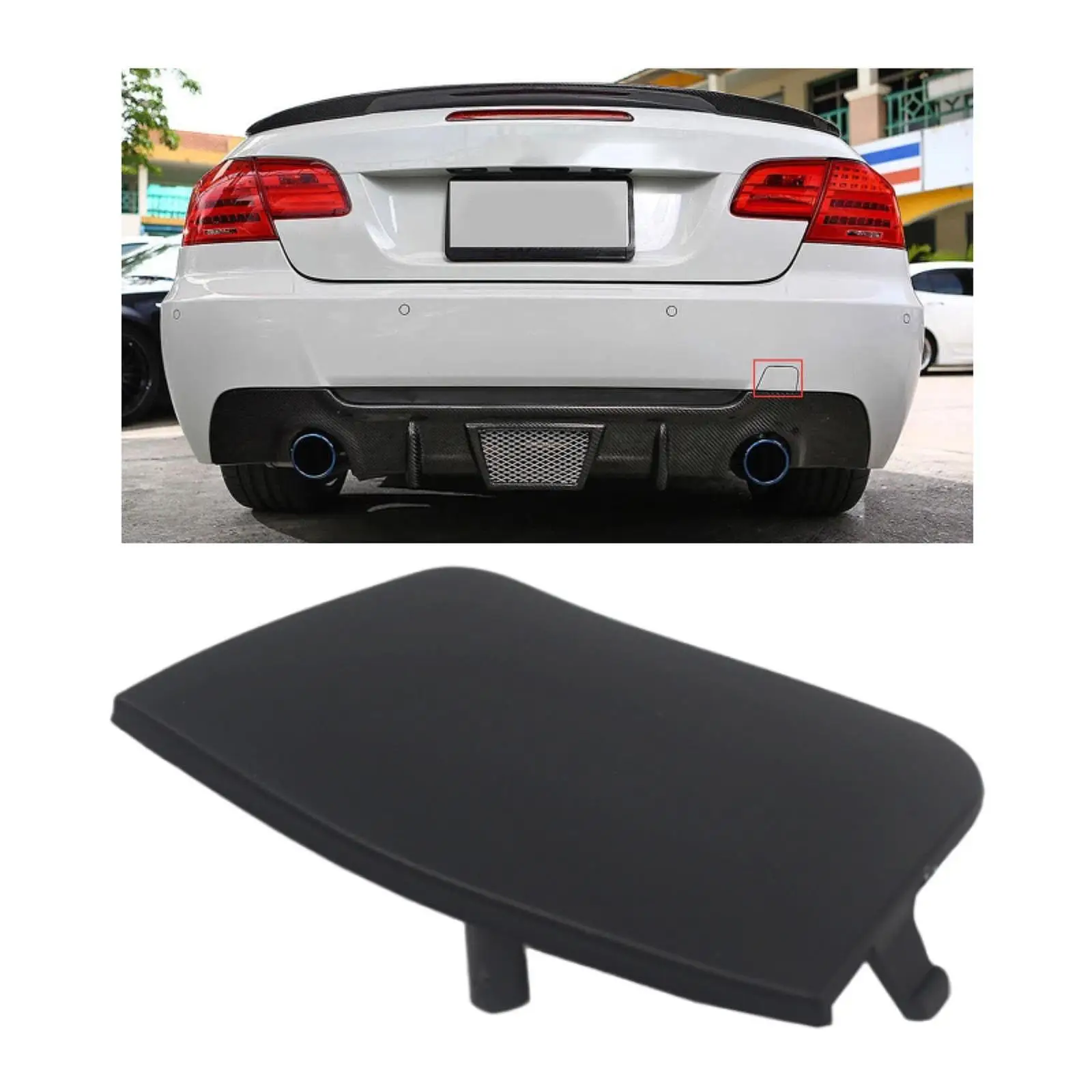 Rear Bumper Tow Hook Cover Cap 51127893147 for BMW E92 E93 M-sport
