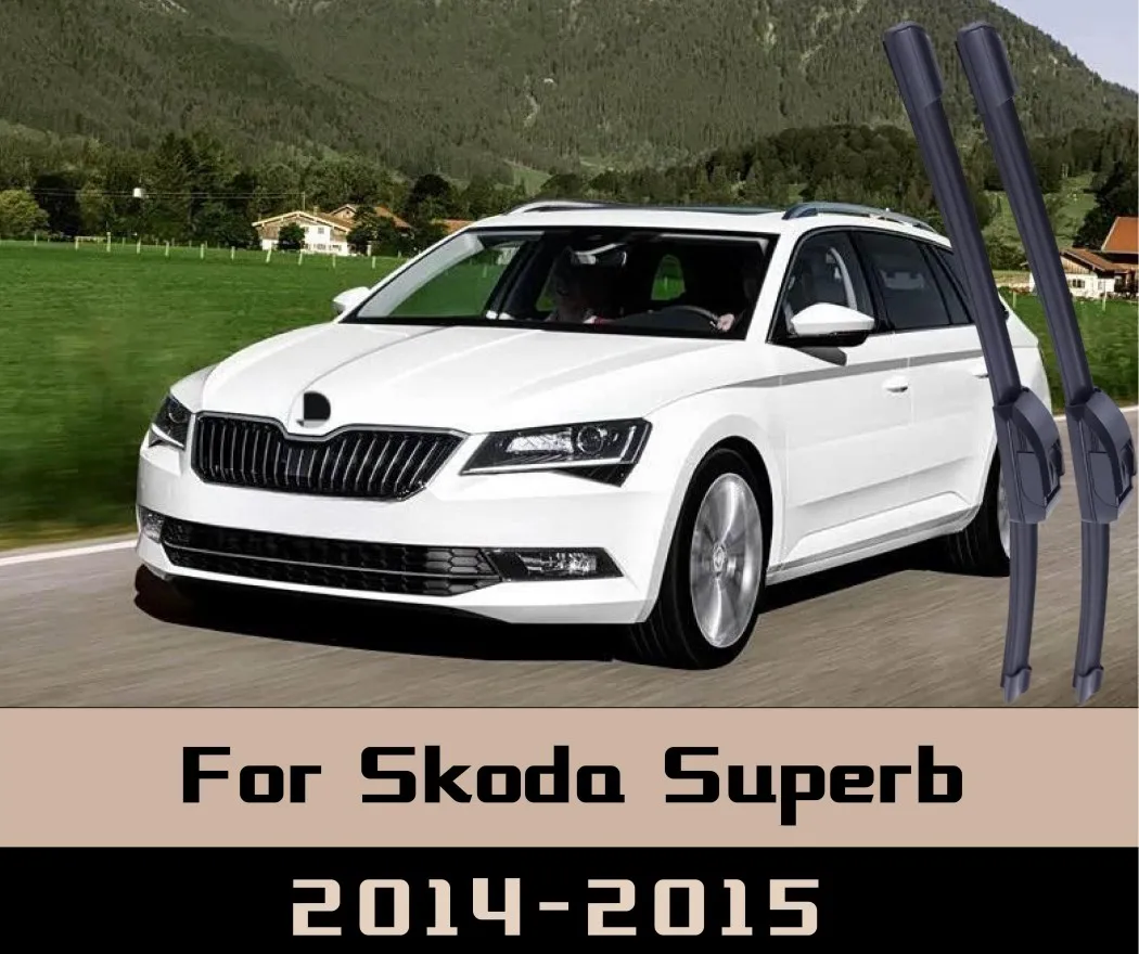 

2 шт. для Skoda Superb 2014-2015 дворники передние щетки стеклоочистителя лобовое стекло щетки для окон без костей передние дворники