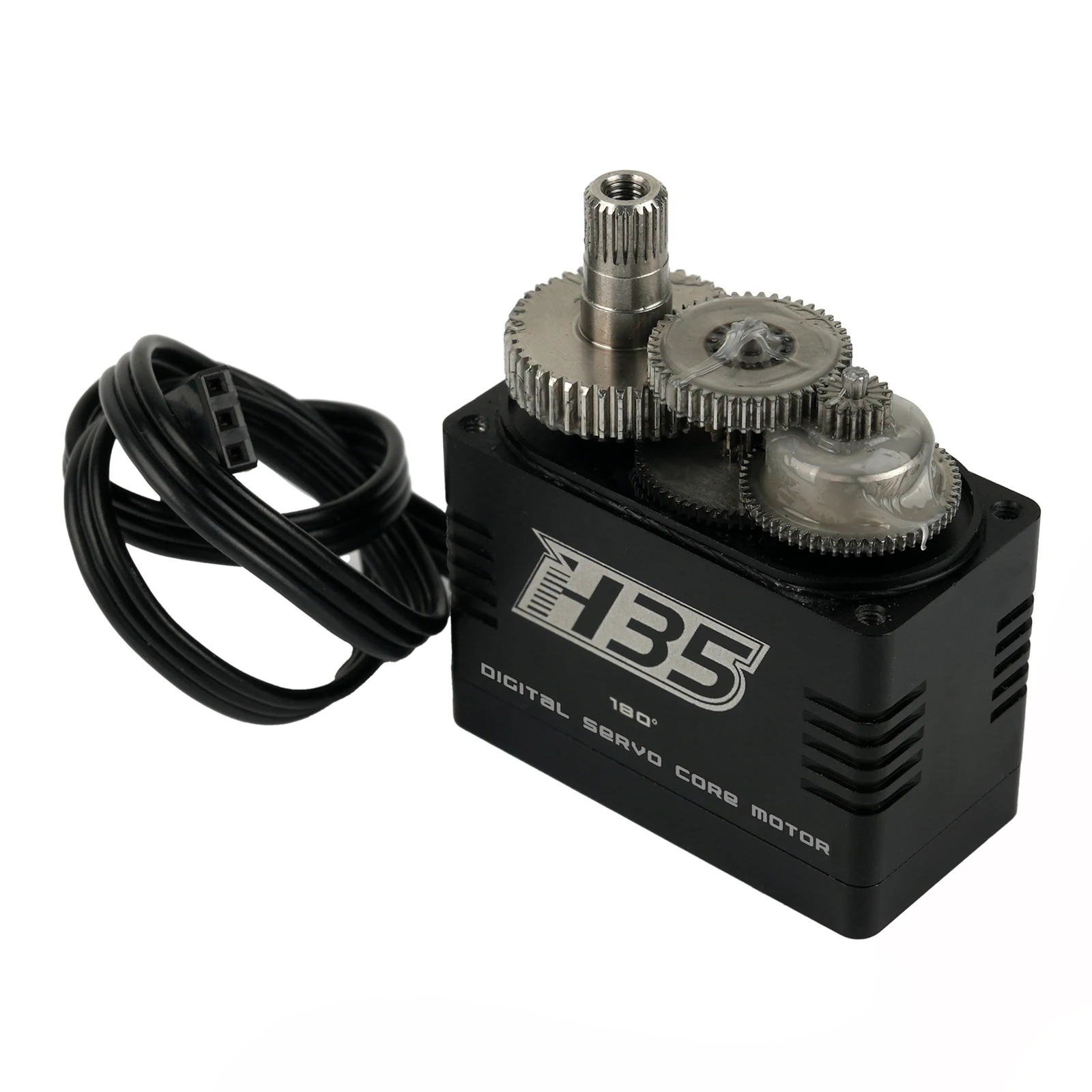 35KG Digital Servo 8.4V Motor de engrenagem de metal à prova d'água de alto torque 0,08s/60 °   para 1/8 1/10 RC Car Drone Robot Industrial DIY