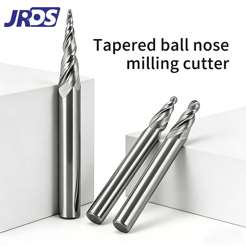 

HRC55 Tapered Ball Nose End Mill 6mm Shank 20/30 Degree Tungsten Carbide CNC Tool for Aluminum Metal Relief Engraving Milling