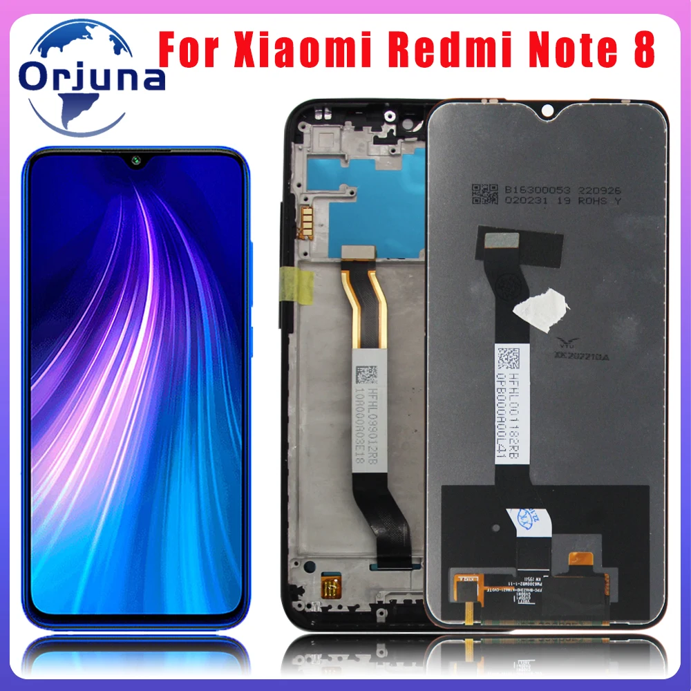 6,3-дюймовый HD + ЖК-дисплей Для Xiaomi Redmi Note 8, Замена Емкостного Сенсорного Экрана И Дигитайзера