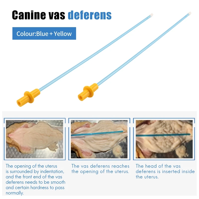 50PCS Artificial Insemination Tube for Dog Canine Disposable Hybridization Mating Breeding Equipment Pet Mascotas