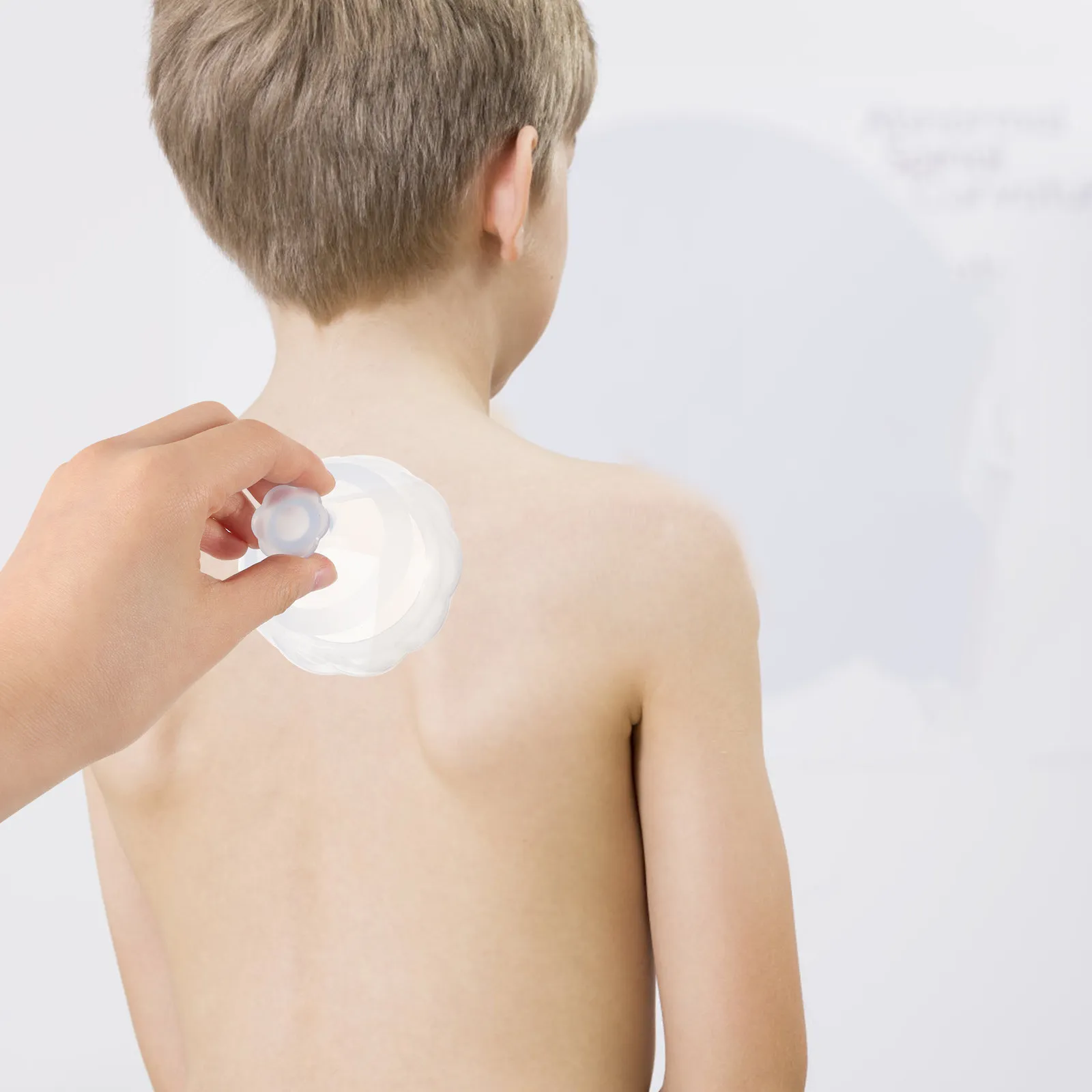 1Set Silicone Sputum Removing Palm Chest Percussion Cup Patting Tool for Back Mucus Removal Infant Baby Adult Device