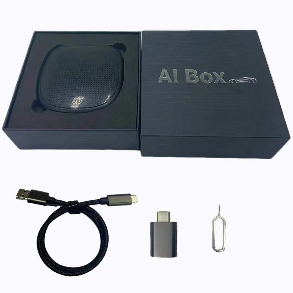 Portable Installation Flash Drive Upgrading Wireless Car Play Adapter Ai Box With 4G Sim Card For Android Auto Carplay