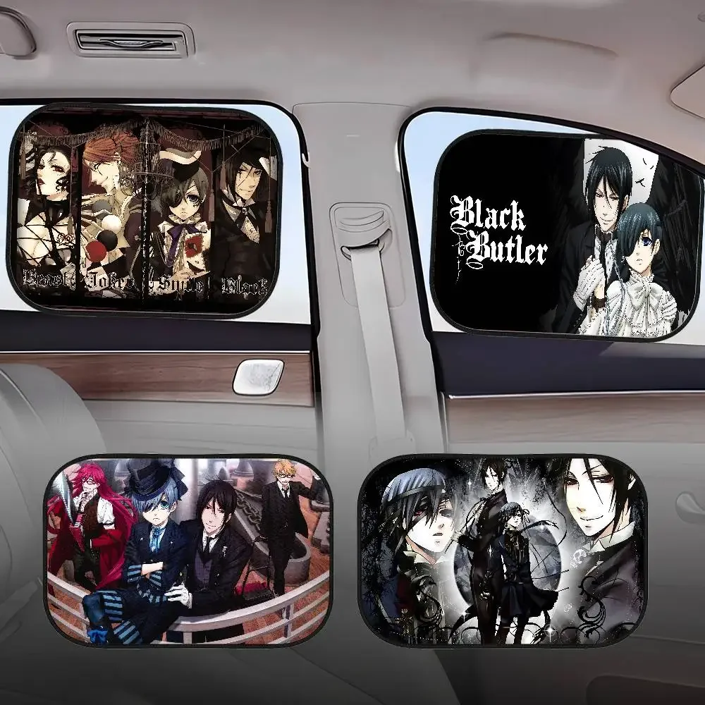 

B-Black Butler Side Window Sunshades Car Film Side Window Saunshades Windshield Auto Window Sunshade Cover For Children Baby
