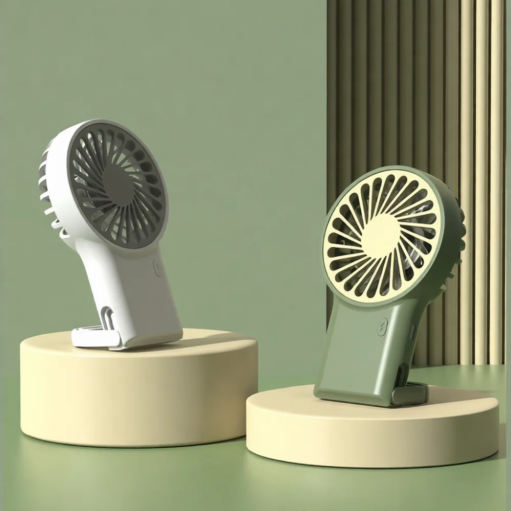Foldable Handheld Mini Fan Portable Desktop Air Cooler Type C Rechargeable Cooling Fan Lightweight Device For Office