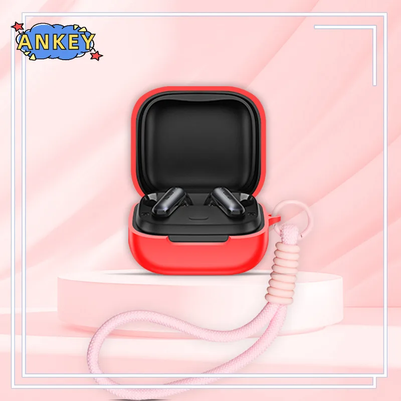 لسماعات الأذن Air Pro 4i TW230، غطاء سيليكون ممتاز، منفذ شحن قابل للصدمات مع حبل منسوج