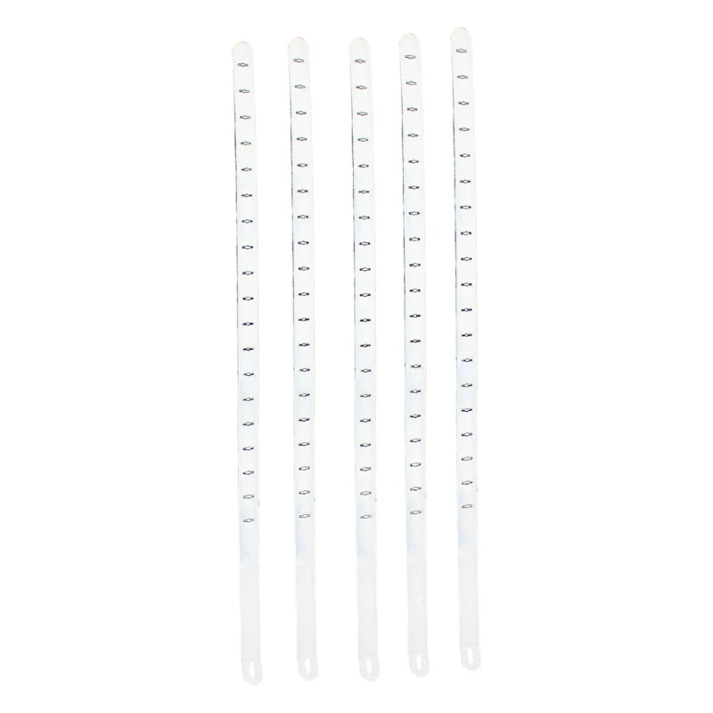 5Pcs White Connectors Clothing Store Hanger Connection Strips with Hanger Hole