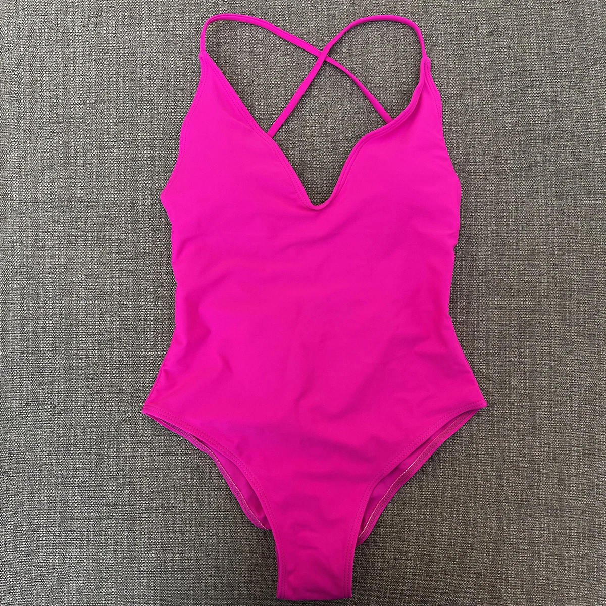 Costume da bagno intero solido Costumi da bagno donna 2025 Nuovo bikini Body sexy Costume da bagno taglie forti Costume da bagno maillot de bain femme