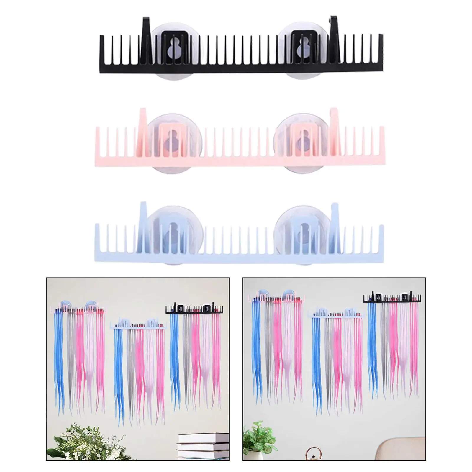 Wig Storage for Multiple Wigs Wig Hanger Holder with Hook Hair Extension Storage for Travel Use Styling Wig Home Hair Extensions