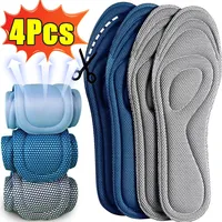 2/4Pcs Memory Foam Insoles Men Women Nano Antibacterial Massage Sport Shoe Pads Feet Orthopedic Cushion Running Shoe Sole Insert