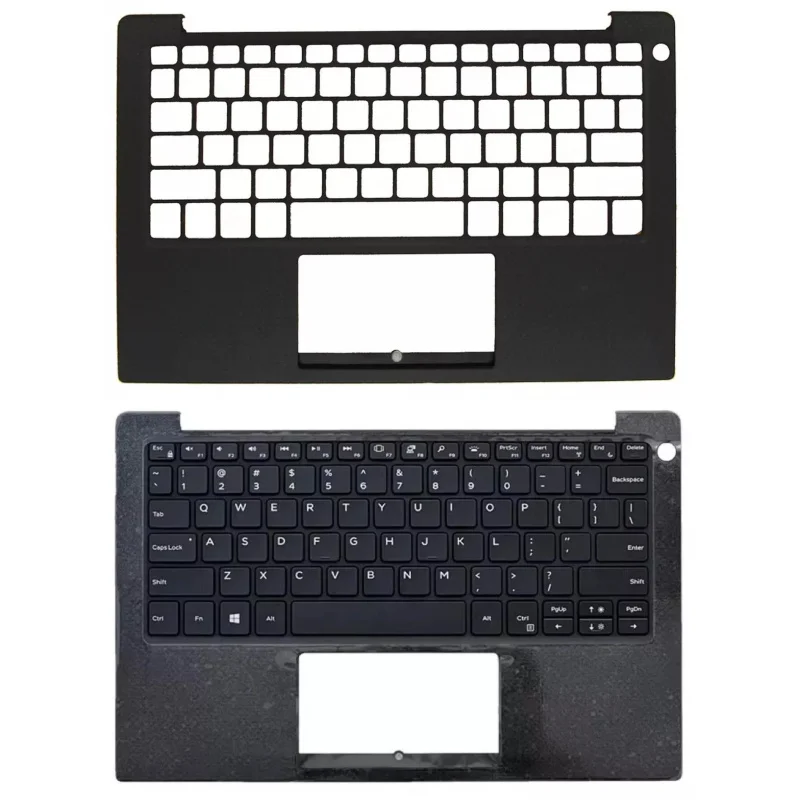 Z  For Dell XPS 13 9370 9380 9305 7390 Palmrest Cover Upper Case Backlight Keyboard