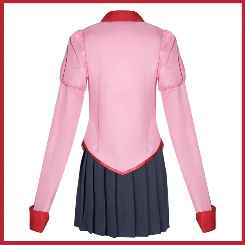 

CyAnime Monogatari Series Oshino Ougi Косплей Костюм Owarimonogatari парик фиолетовый JK школьная форма юбка женский прекрасный кампус костюм