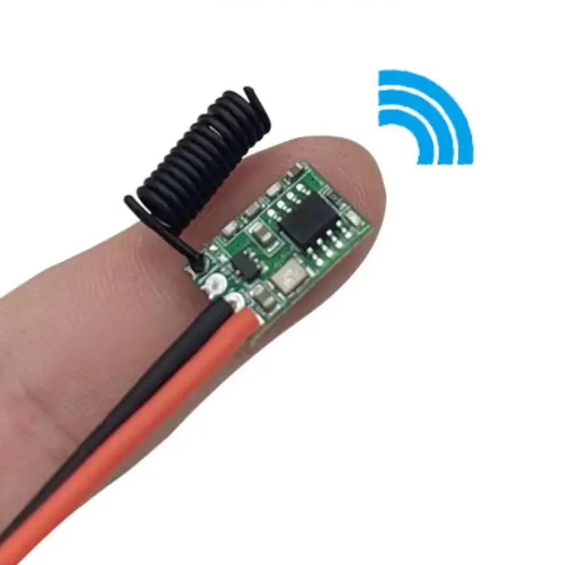 1 szt. DC 12V 3V 5V 9V Kodowanie Naukowe 433.92 MHz 1 Kanał Wyjściowy Do Pilotów Zdalnego Sterowania Kodowanie 1527 433Mhz Bezprzewodowy Moduł Nadajnika RF