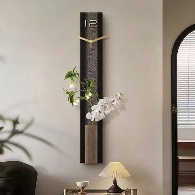 Rectangle Carve Living Room Wall Clocks Noiseless Vintage Luxury Creative Bedroom Wall Clock Modern Unique Art Home Decoration