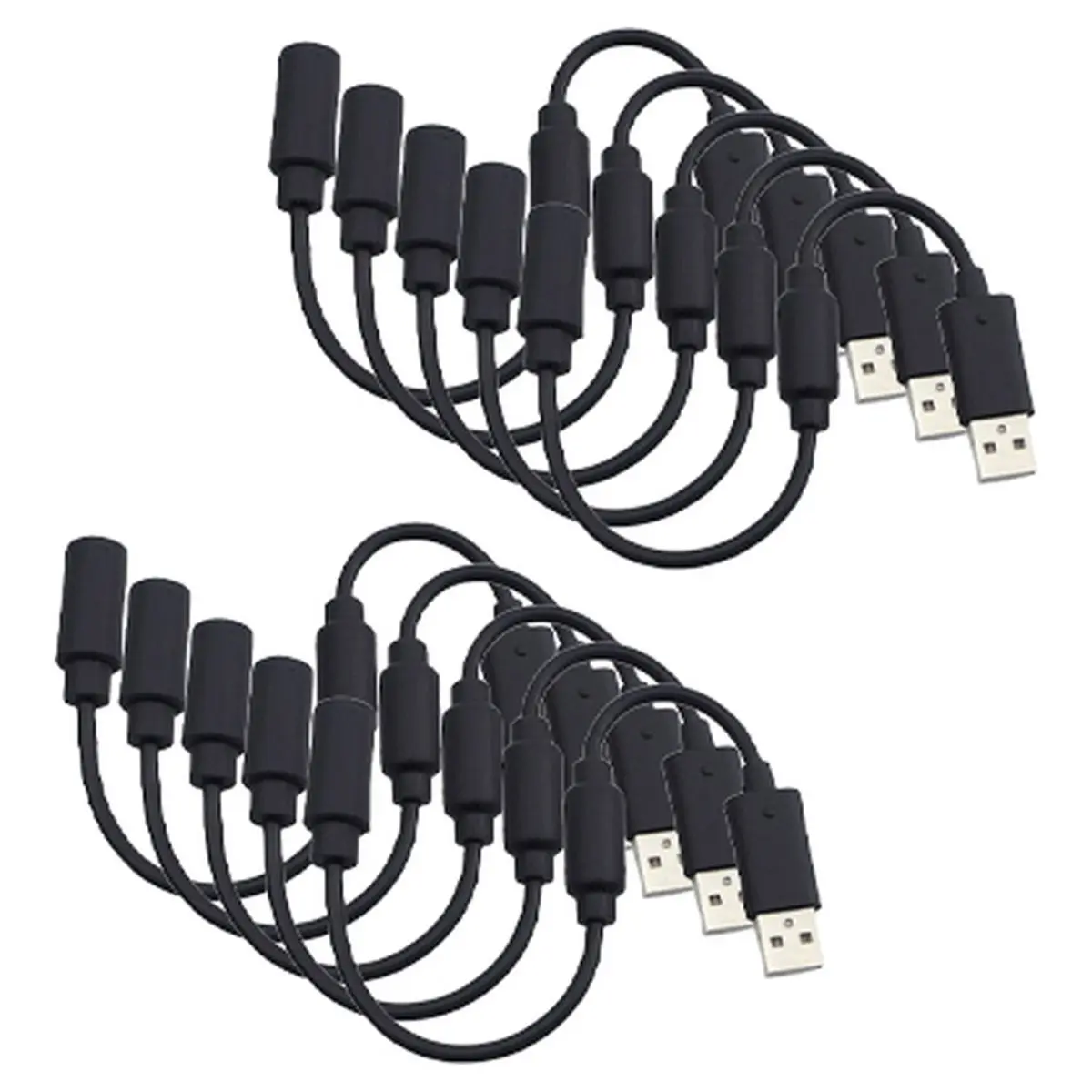 10pcs 25cm USB Breakaway Connect Cable Extend Adapter Cord Replacement for Wireless Controller Extension Line