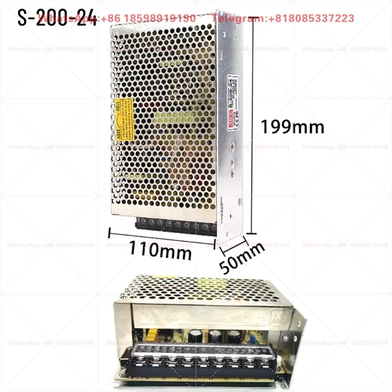 Switching Power Supply S-200-24 200W DC24V 8.5A S-400-60 400W 60V 6.6A DC60V Transformers for Stepper Motor LED