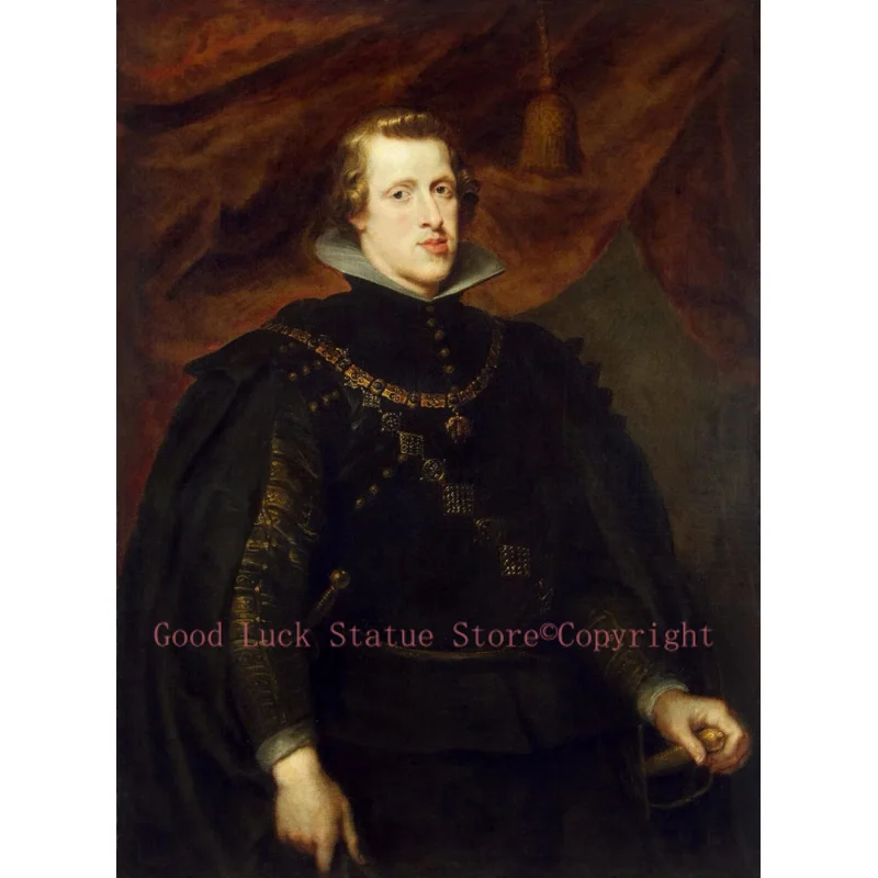 TOP ART painting- Portrait of King Philip IV of Spain original PRINT art oil painting on canvas -good quality