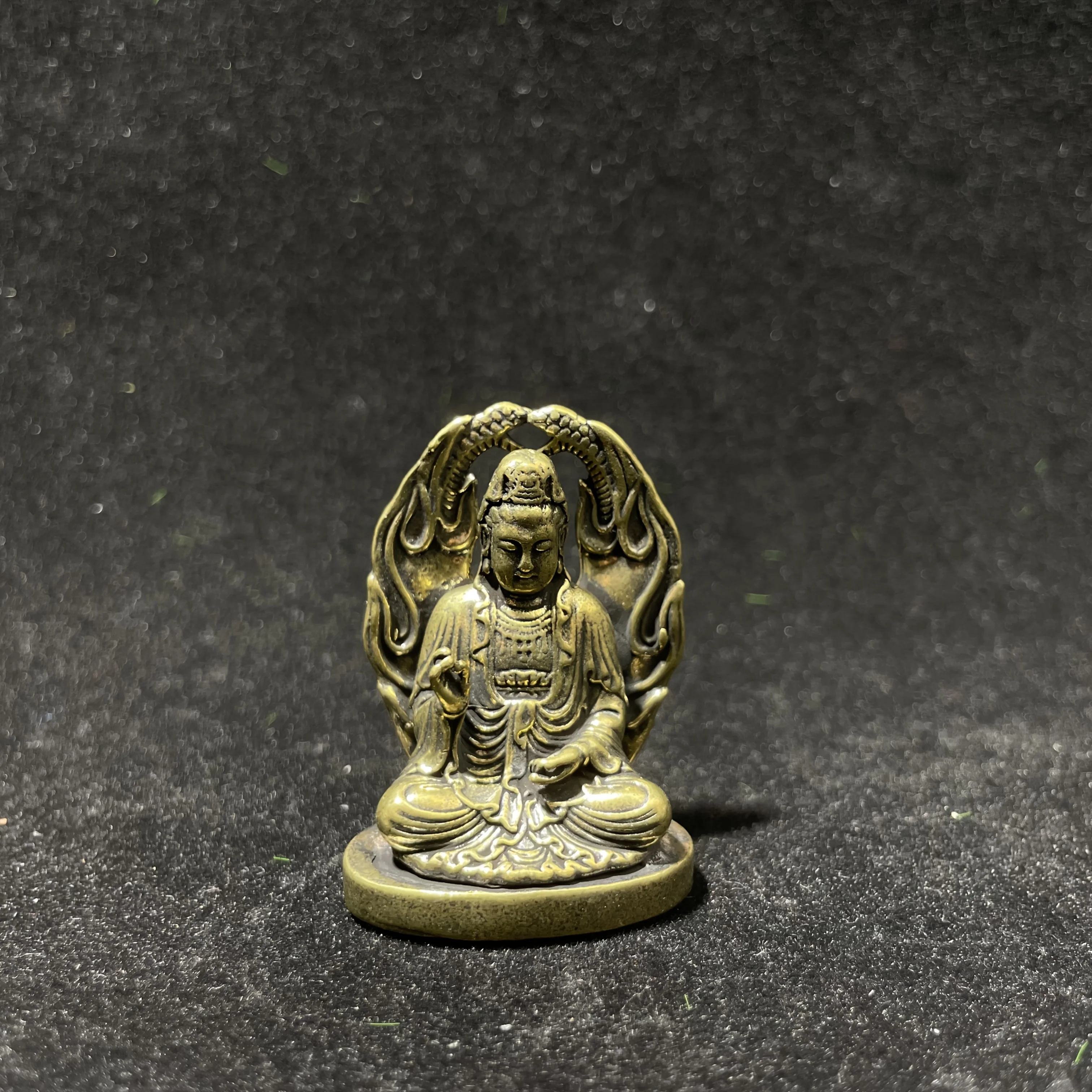 1/2 statues de Bodhisattva Guanyin en laiton, art décoratif exquis, adaptées à la maison, au bureau ou au café