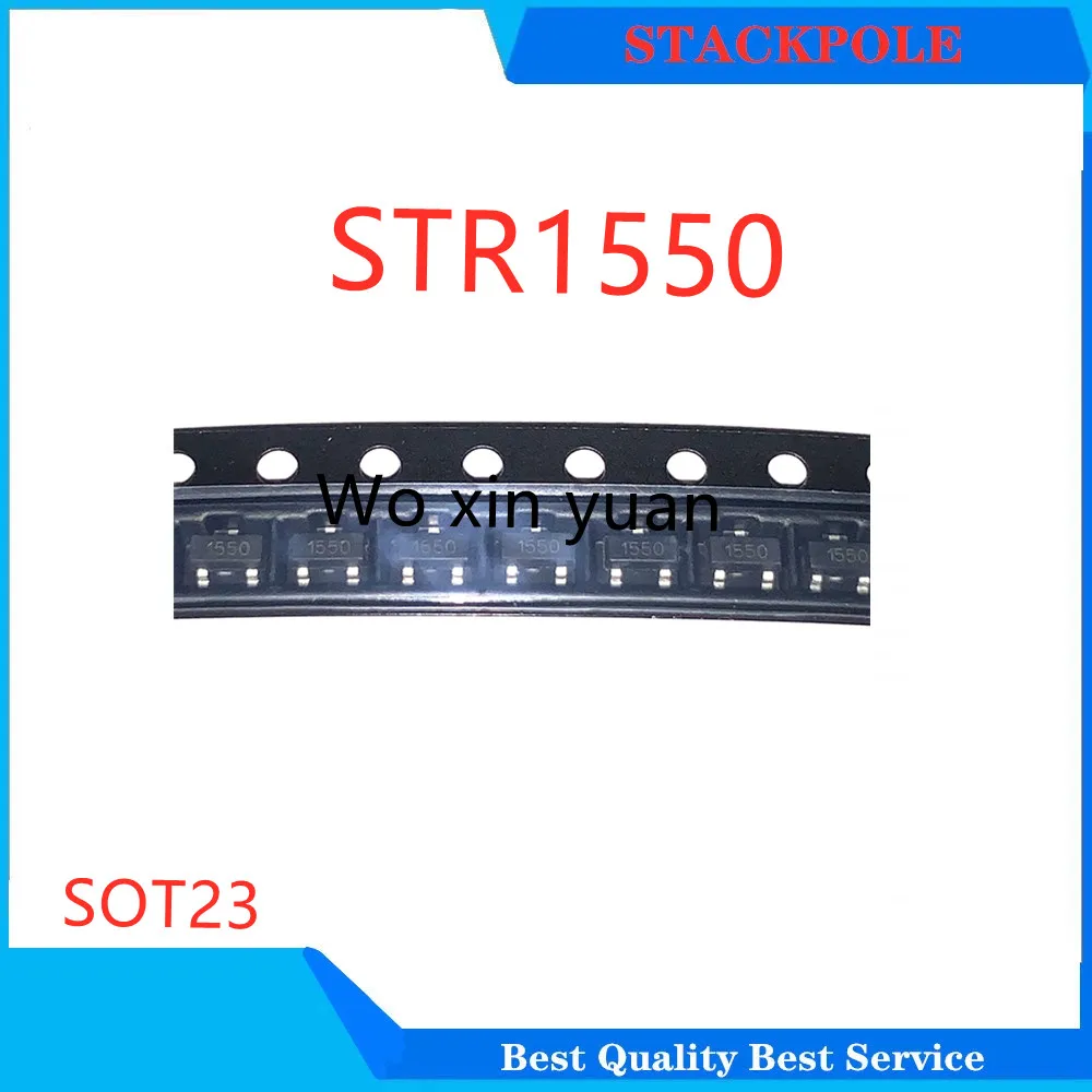 10PCS  STR2550   2550   SOT23 Patch triode   STR1550  1550   High Voltage Fast-switching NPN Transistor