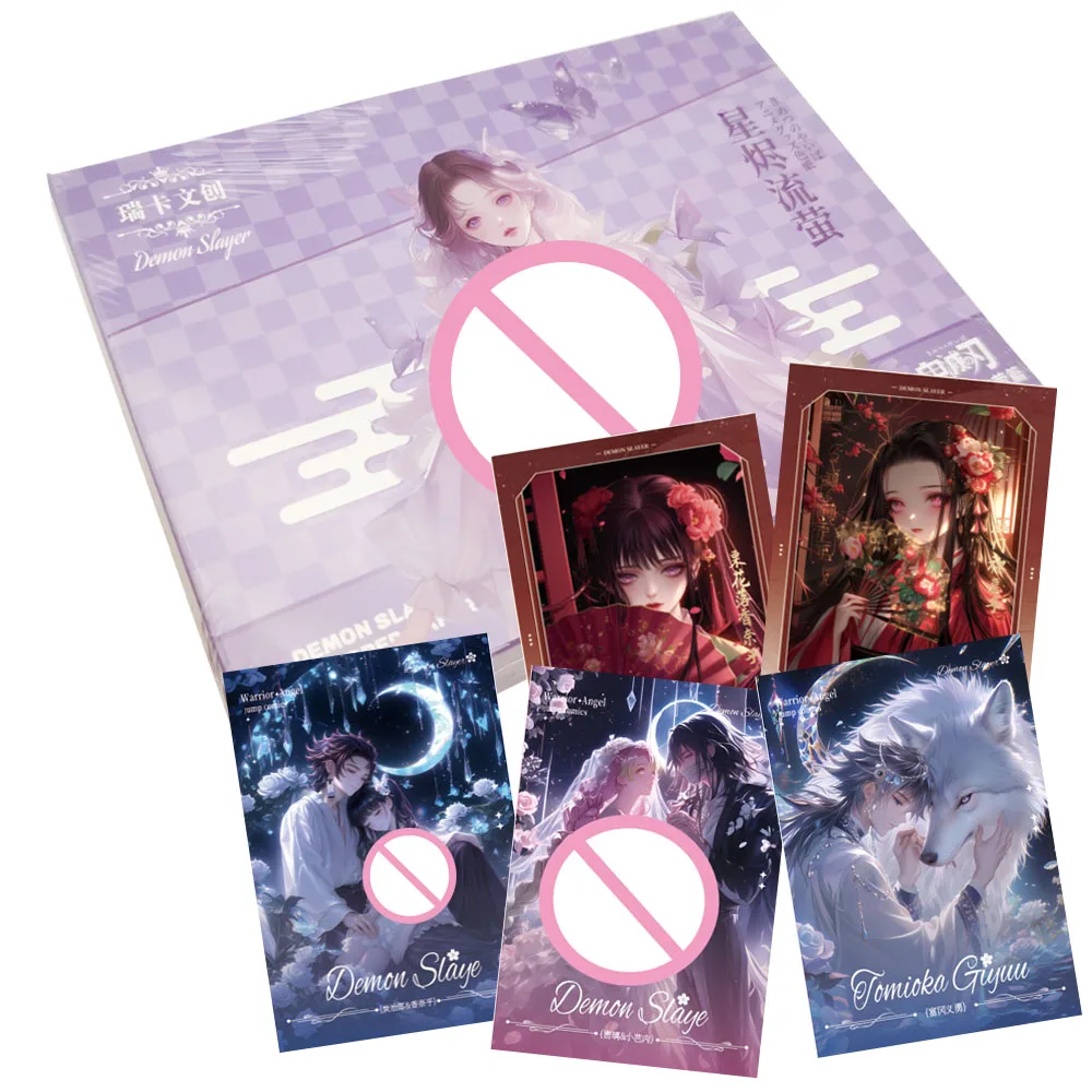 

Anime Demon Slayer Color Paper Collection Cards Kamado Nezuko Kochou Shinobu Beautiful Girl Charm Temptation Goddess Cards Gifts