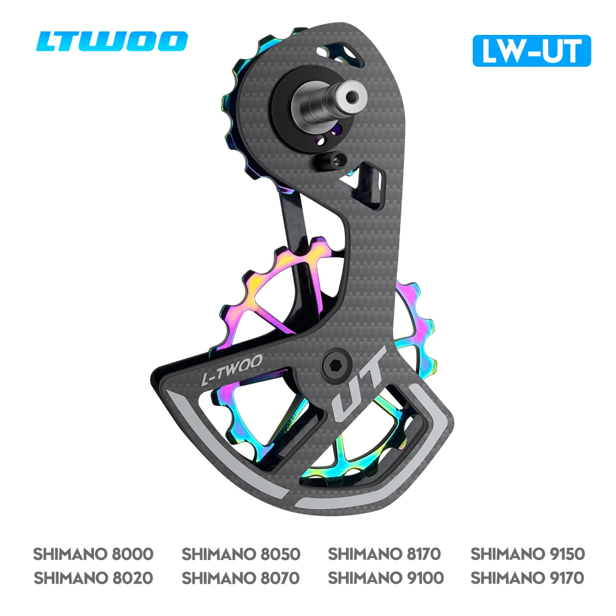 LTWOO UT Bicycle Ceramic Bearing Carbon Fiber Jockey Pulley Wheel Set Rear Derailleurs Guide For 105 Ultegra DURA ACE For SRAM